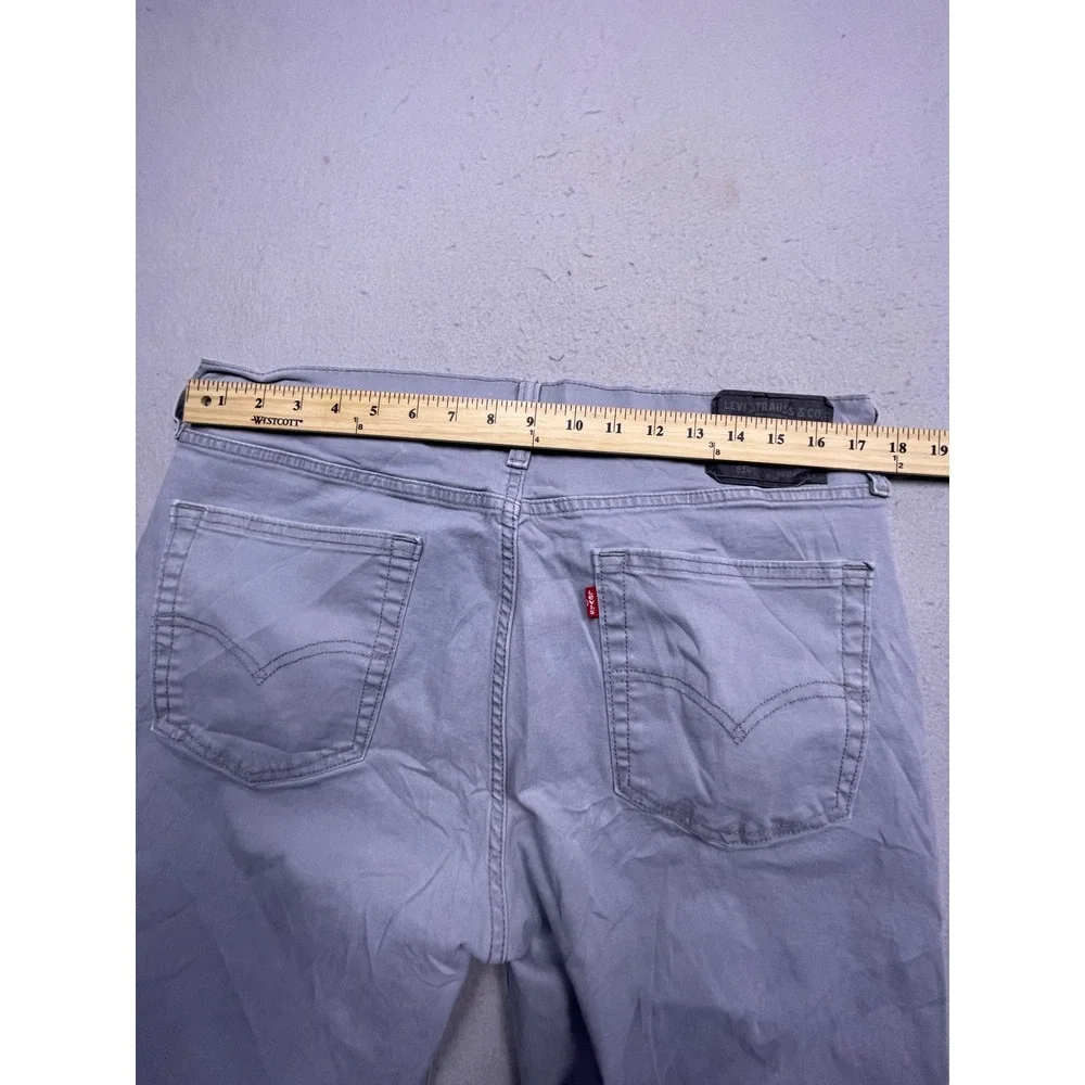 Levi's 514 Straight Fit Cotton Blend Light Gray W36 L34 Mens